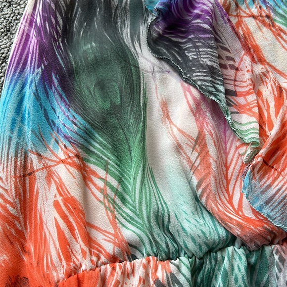 Anthropologie sz 4 Peplum v-neck Top - Picture 2 of 6